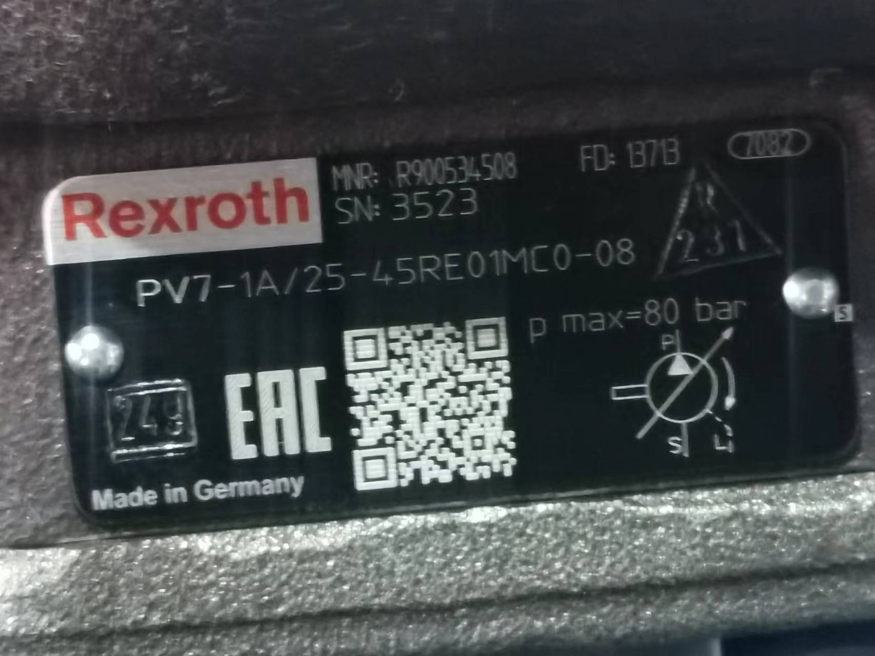 力士乐PV7-1A/25-45RE01MC0-08叶片泵