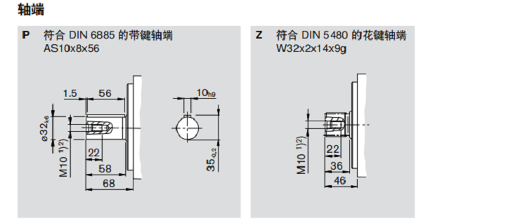 力士乐A4VSO40柱塞泵安装尺寸图