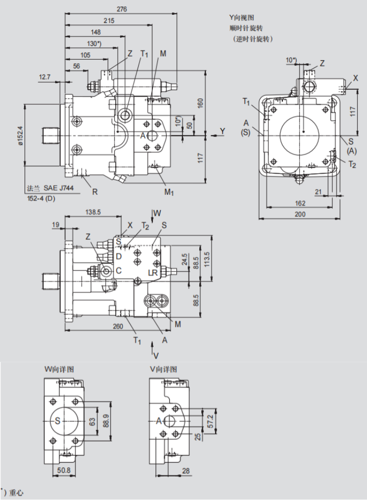 LRDCS:功率控制LR，带压力切断D、交叉传感控制C和负荷传感控制S