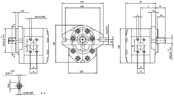 马祖奇齿轮泵ALP3A尺寸